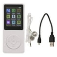 thumbnail image 1 of Music Player, Lossless Sound Quality Portable Long Battery Life Easy Use Support Small Memory Card MP4 Player With Accessories For Students For Entertainment Black,White, 1 of 8