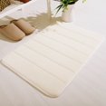 thumbnail image 1 of Alfombra de baño RBCKVXZ de 81 x 50 cm - Alfombra de baño de espuma viscoelástica con diseño de fibra, suave, absorbente y antideslizante, lavable a máquina, ideal como regalo de decoración para la, 1 of 6