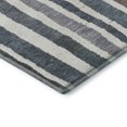 thumbnail image 3 of Addison Rugs Mayfield Premium Machine Washable Transitional Stripes Denim Round Rug, 8' x 8', 3 of 6