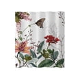 thumbnail image 2 of Polyester Shower Curtain with Hooks, Water-Repellent Floral Printed Bathroom Decor, Multicolor, 180x180 cm (12 Hooks Included), 2 of 6