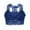 Blue, variant on Plus Size Women Push Up Lace Bras Fashion Front Buckle Sexy Solid Bra Wire Free Underwear One-Piece Bra Daily Underwear