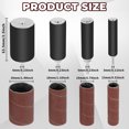 thumbnail image 2 of NUAHRHY 20Pcs Sanding Drum Kit Robust Electric Drill Sanding Rods with Handheld Rubber Sanding Drums Various Sizes Flexible Use Sanding Rods Sanding Rings Kit for Glass, 2 of 8