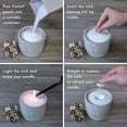 thumbnail image 2 of Candle Foton Pearl, 532 ml, sin perfume, no tóxica, 120 horas de combustión, 2 of 9
