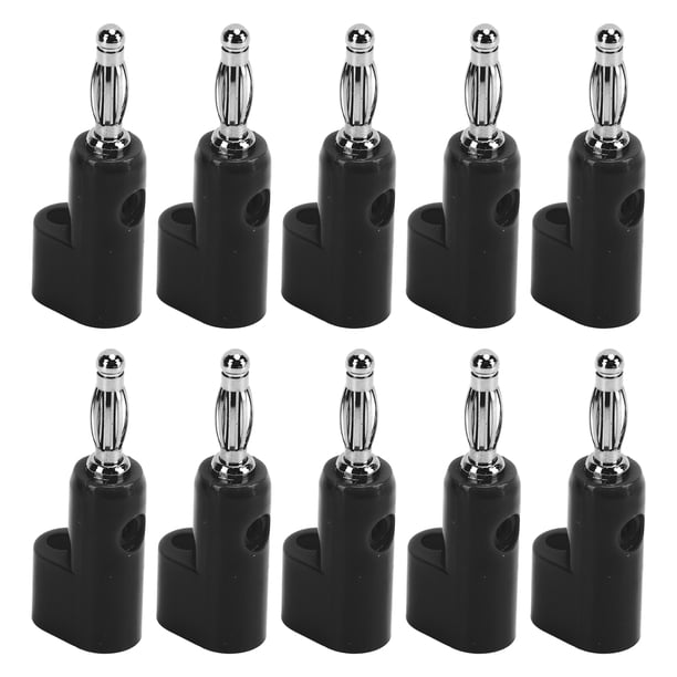 Conectores Tipo Banana Apilables, 10 Uds., 4mm, Conectores Tipo Banana Sin Soldadura Para Accesorios De Seguridad