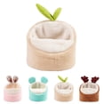 thumbnail image 2 of Hamster Warm Nest Antlers Rabbit Ears Mini Hamster Nest Guinea Pig Nest Bed, 2 of 10