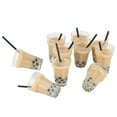 thumbnail image 3 of Dollhouse Mini Milk Tea Cups, Safe Milk Tea Charms  For Jewelry Craft DIY Earring, 3 of 8
