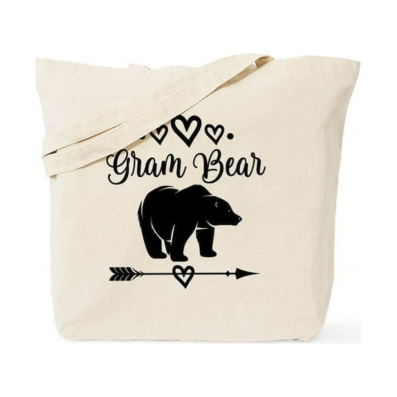 CafePress - Gram Bear Grandma Gift Tote Bag - Unisex Canvas Tote Bag, Beige, 1-Piece