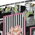thumbnail image 3 of Pioneer Flower Floral Print Pattern Shower Curtain 72"x84", Bathroom Decorative Shower Curtain Set with 12 Hooks, Waterproof Washable, 3 of 6