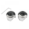 thumbnail image 1 of 2pcs Motorcycle Quartz Clock And Thermometer 7/8inch Waterproof Bike Handlebar Watch Aluminum Unive-hy, 1 of 5