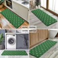 thumbnail image 6 of Green Christmas Snowflake Pattern Kitchen Rug Mat,Kitchen Runner Rugs Non Skid Washable,Decorative Kitchen Floor Mats for Kitchen,Sink,Laundry,17"x47.2", 6 of 7