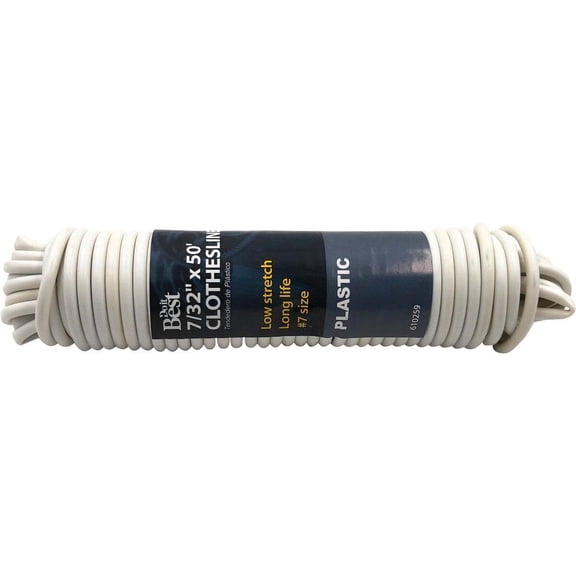 Do it Best 50 Ft. #7 Low Stretch Clothesline, 25 Lb. Working Load Limit 610259