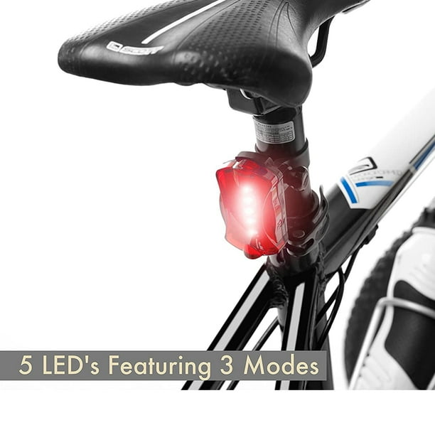 LNKOO LED Bike Light Set Adjustable Focus Bicycle Headlight Cycling Taillight 200lm 3 Lighting Modes Front Rear Light Set Easy to Mount Headlight Taillight with Quick Release System Walmart Business S...