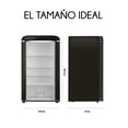 thumbnail image 2 of RED VELVET Mini Frigobar Retro de 95L con Puerta de Cristal y Estilo Vintage - Ideal para Conservar tus Alimentos y Bebidas con Elegancia y Estilo, 2 of 9