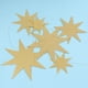 thumbnail image 2 of KAKOWELY 2 banderines colgantes de estrella, guirnalda decorativa creativa para fiestas, suministros para fiestas (dorados), 2 of 4