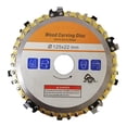 thumbnail image 1 of Disco de tallado de madera, placa de cadena, placa Circular, herramienta cortadora de carpintería multifunción, disco para amoladora , Amarillo, 1 of 6
