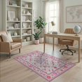 thumbnail image 2 of ODIKA Large Clusters Pink Scallop Ombre Gradient Watercolor Motifs for Playroom, Bedroom, Reading Nook, Pet Friendly & Kids Safe Play, 2 of 7