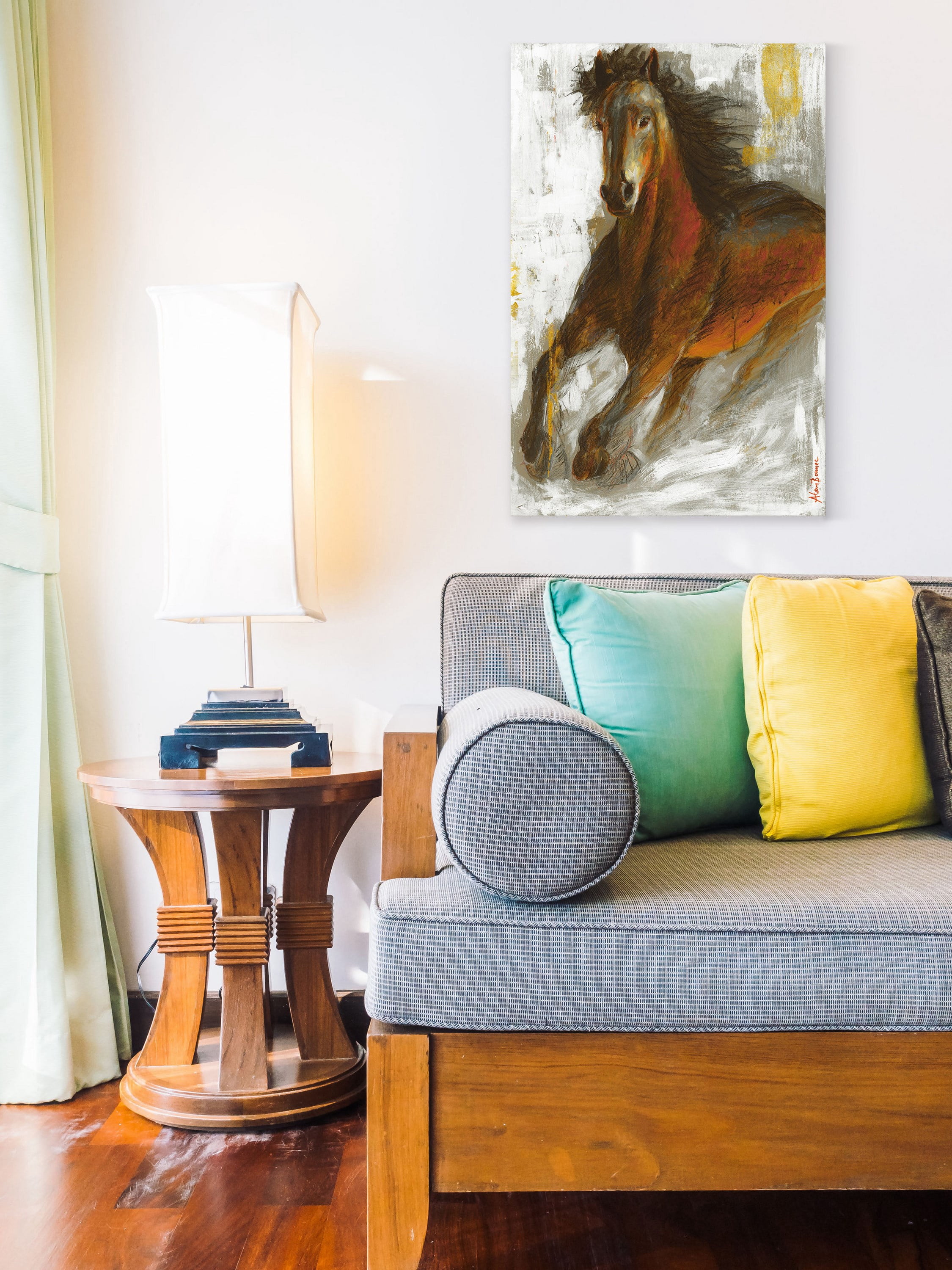 "Wild Fire" Painting Print on Wrapped Canvas