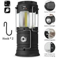 BEEPRINCESS 2-Pack Collapsible LED Camping Lanterns, USB Rechargeable & Battery Powered, Super Bright COB Emergency Lights for Camping, Hurricanes, Power Outages, and More