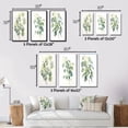 thumbnail image 4 of Designart "The Minimalist Essence of Eucalyptus in Green and White V" Floral Framed Wall Art Set Of 3 - Green Floral Frame Canvas Set For Living Room Decor, 4 of 7