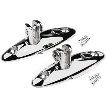 MIZUGIWA Boat Bimini Top Swivel Hinge Deck Quick Release Swivel Side Mount Hinge 316 Stainless Steel Bimini Top Deck Hinge Marine Hardware with Fasteners for Boat Yacht Pontoon Boat
