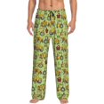 thumbnail image 1 of Kdxio Cute Tractor Print Mens Pajama Pants Set Sleep & Lounge Pants, PJ Bottoms with Pockets and Button Fly-Medium, 1 of 6