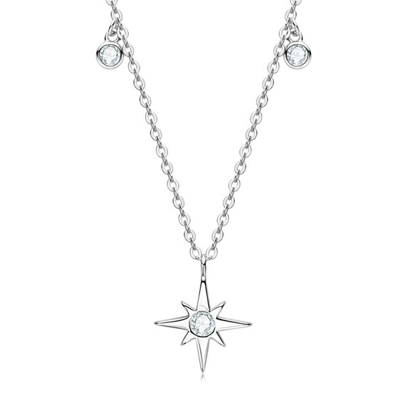 moissanite hexagram Necklace for Women,Fine Jewelry Gifts,Perfect for mom, girlfriend, best friend