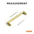 thumbnail image 3 of Goo-Ki 5 Inch(128mm) Zinc Alloy Kitchen Cabinet Pulls, Brushed Gold Cabinet Handles for Dresser,Wardrobe & Cupboard, 6 Pack, 3 of 10