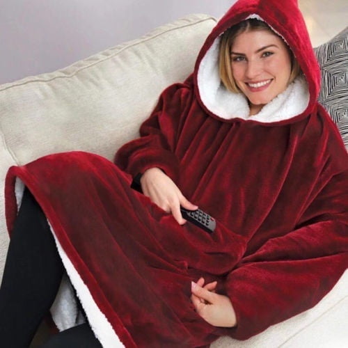 Comfy Oversized Blanket Sweatshirt For Adults Children Huggle Hoodie Fleece Warm | Walmart Canada