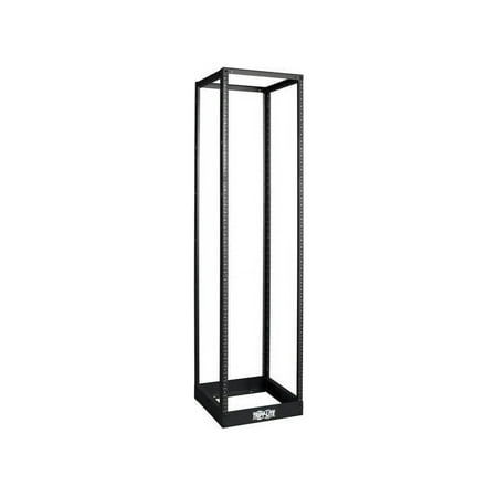 UPC: 0037332127570 | Tripp Lite SR4POST 45U 4-Post SmartRack Open Frame Rack – Organize and Secure Network Rack Equipment
