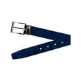thumbnail image 2 of CTM  Leather Croc Print Dress Belt with Clamp On Buckle (Men Big & Tall), 2 of 3
