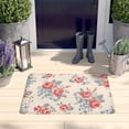 thumbnail image 2 of Pioneer Flower Floral Print Flannel Non Slip Door Rugs,Washable Door Mats Indoor,Decorative Door Mats,Dirt-Resistant and Absorbent Doormat for Entrance,Bedroom,Kitchen,Bathroom,23.5"x16", 2 of 5