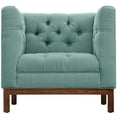 thumbnail image 4 of Armchair Accent Chair, Light Blue, Fabric, Mid Century Living Lounge Cafe Lobby Hospitality Restaurant, Modern Contemporary HB32724, 4 of 5
