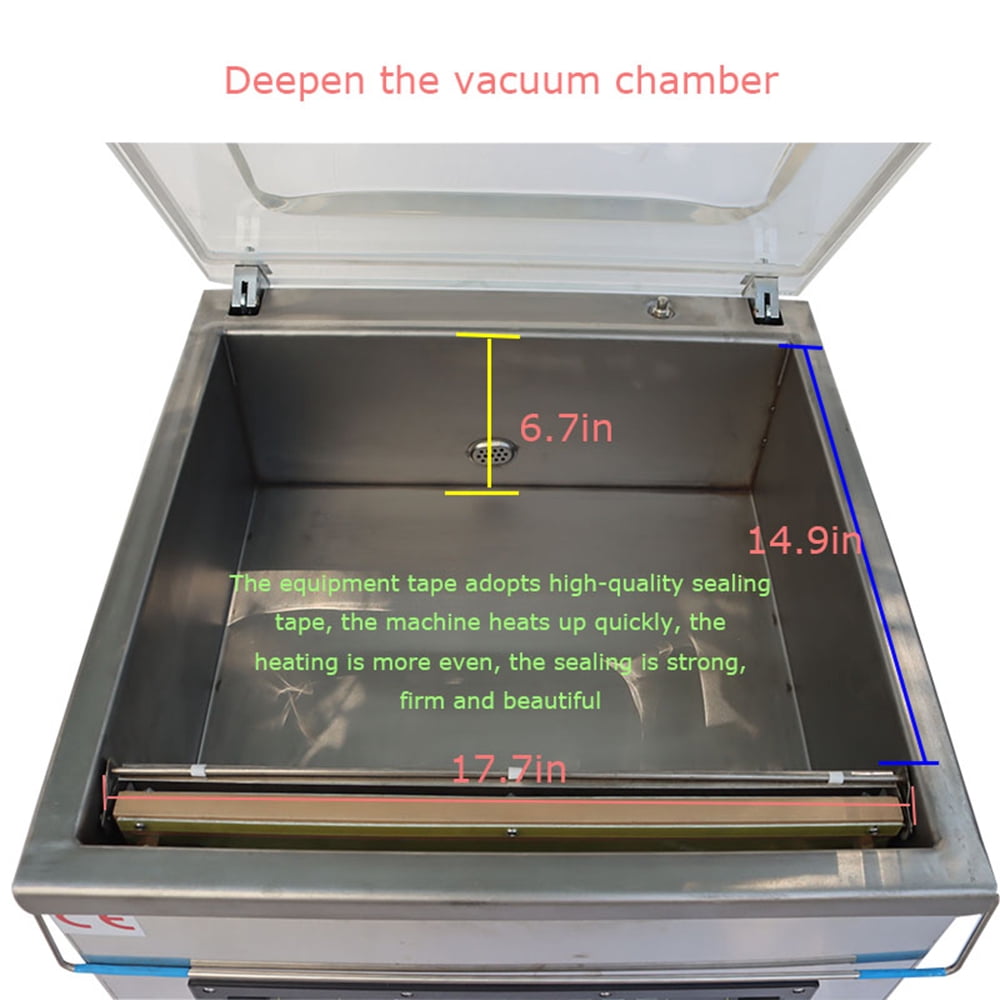 PreAsion Vacuum Packaging Machine DZ450 Single Chamber Desktop Meat Aquatic Products Vegetables Sealing