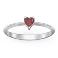 thumbnail image 2 of Heart Birthstone Ring - Garnet (January), 2 of 6