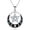 Moonstone-A, variant on Pentagram/Triple Moon/Hecate/Sun Necklace Sterling Silver Crescent Moon Phase Pentacle Moonstone/100 Languages Pendant Wiccan Jewelry Gifts for Women
