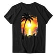 thumbnail image 6 of Teissuly Women's Fashion Crewneck Printed Short Sleeve T-shirt Casual Loose Shirt Tops, 6 of 7