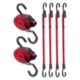 thumbnail image 1 of Ligas Elásticas Ajustables LuckyStraps 60 cm con Ganchos 6 Piezas Rojas, 1 of 7