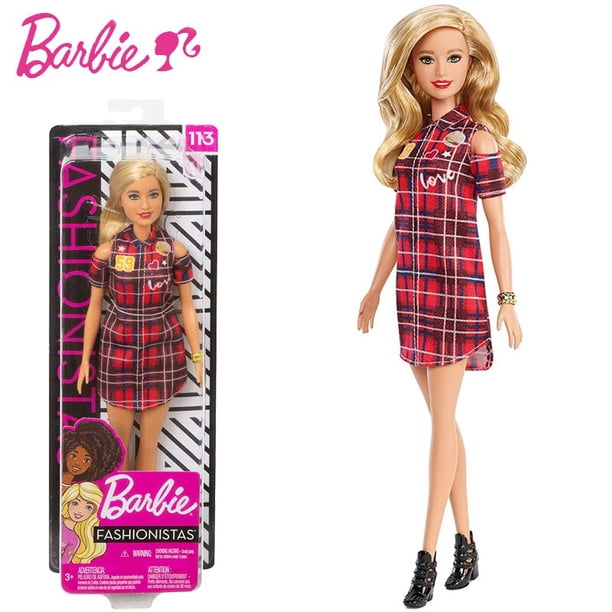 Muñeca Barbie Fashionistas, pelo brillante arcoíris con accesorios y ropa, juguetes para niña, muñecas Boneca de moda Fivean unisex