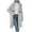 Gray, variant on DYTTDG Women's Long Plush Coat Winter Warm Long Sleeve Button Jacket Casual Loose Cardigan Fashion Coat on Clearance