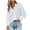 White, variant on RKSTN Fashion Tops for Women 2023 Long Sleeve Solid Color Turndown Collar Buttons Lantern Sleeve Tops Blouse