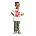 thumbnail image 3 of Daddy's Fantasy Football Pick Sports Toddler Boy Girl T Shirt Infant Toddler Brisco Brands 3T, 3 of 6