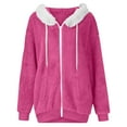 thumbnail image 5 of Mens Fuzzy Sherpa Jacket Fleece Long Sleeve Full-Zip Hooded Shirt Winter Warm Fall Jacket Coats with Pockets, 5 of 6