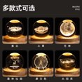 thumbnail image 4 of Regalo USB decorativo creativo Luna luminosa galaxia bola de cristal noche, 4 of 6