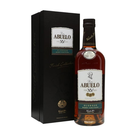Paquete de 3 Ron Abuelo Finish Collection Oloroso 750 ml