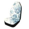 thumbnail image 4 of ALAZA Flower Blue Car Seat Covers 2 PCs Universal Auto Front Seats Interior Protector, 4 of 7