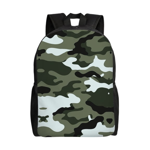 Women Men Army Camouflage Backpack Lightweight Rucksack Casual Daypack For Laptop Trave