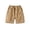 Khaki, variant on AWZXDE Toddler Boys Jogger Shorts For Boys Solid Color Casual Summer Shorts Comfortable Elastic Waist Fashionable Khaki,4-5 Years