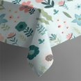 thumbnail image 5 of Pioneer Flower Floral Print Pattern Square Tablecloth,Waterproof Square Table Cover,Wipeable Spillproof Washable Table Cover for Home Kitchen Party Decor 42"X42"(107x107cm), 5 of 6