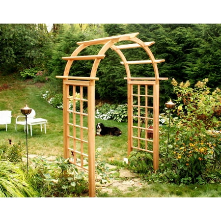 All Things Cedar 8 Ft Arched Garden Bridge Fb96 From 461 89 Nextag Creekvine Designs Cedar Arched Arbor 42 Opening