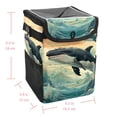 thumbnail image 5 of Whale Foldable Car Trash Can Mini Trash Can with Lid Leak-Proof Hanging Storage Bag - Car Garbage Can, 5 of 6